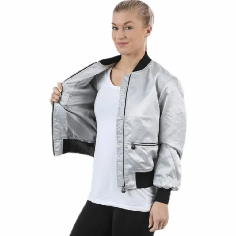 Blink Bomber Jacket Silver