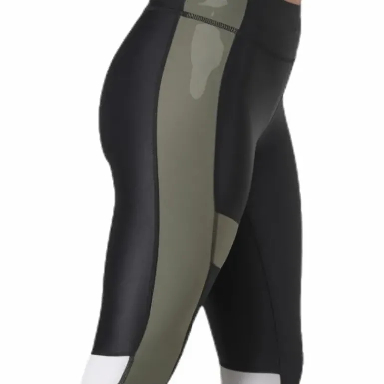 Blocked Compression Tights Green