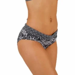 Blossom Bikini Bottom Black