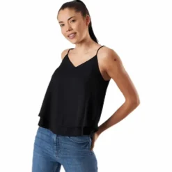 Bodil Slip Top Black