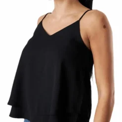 Bodil Slip Top Black