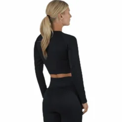 Bonnie Ribbed LS Black