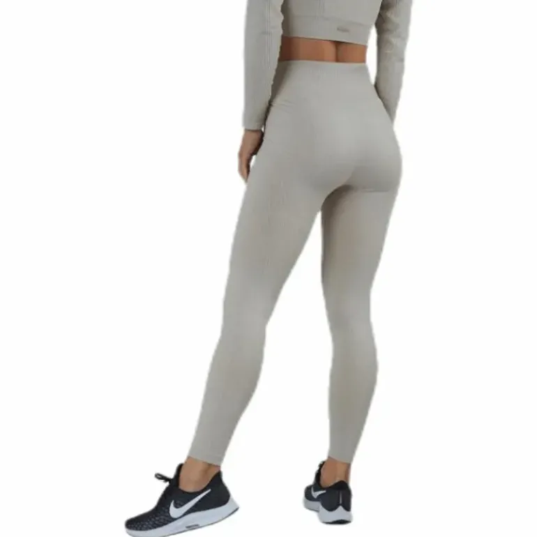 Bonnie Ribbed Tights Beige