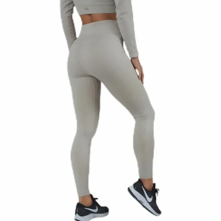 Bonnie Ribbed Tights Beige
