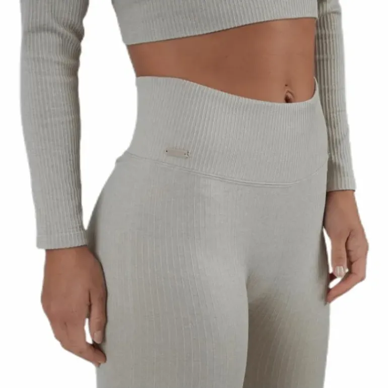 Bonnie Ribbed Tights Beige