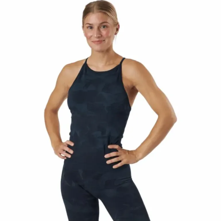 Botanical Strap Tank Botanical Blue