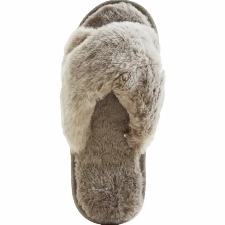 Brahny W Plush Slipper Pine Bark