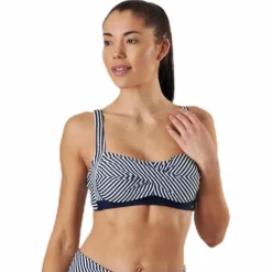 Brighton Twisted Soft Bra Blue/White