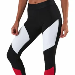 Cadence Blocked Tights Red