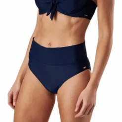 Capri Twisted Solid Folded Brief Blue