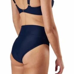 Capri Twisted Solid Folded Brief Blue