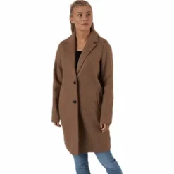 Carrie Bonded Coat Otw Brown