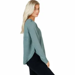 Caviar Long Sleeve Pullover Knit Chinois Green
