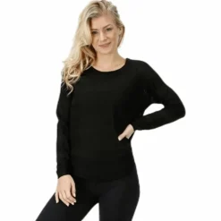Caviar L/S Pullover Knt Black