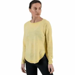 Caviar L/S Pullover Knt Yellow