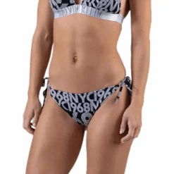 Cheeky String Side Tie Bikini-Pr Black