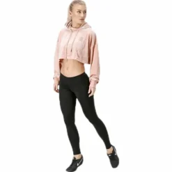 Chrystie crop hoodie Pink/Beige