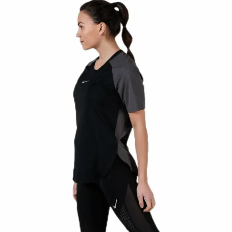 City Sleek Top SS Cool Black/Grey