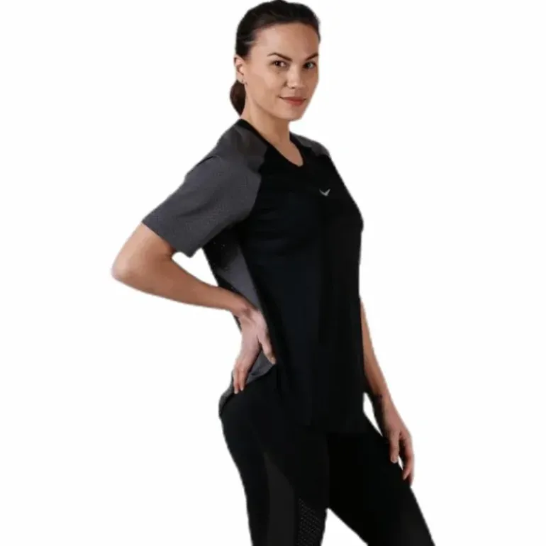 City Sleek Top SS Cool Black/Grey