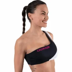 Ck Blocking One Shoulder Bandeau Black