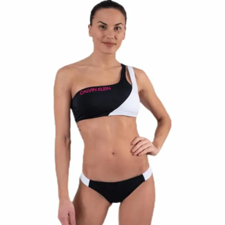 Ck Blocking One Shoulder Bandeau Black