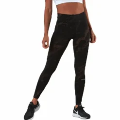 Classic Printed 7/8 Tights Brown/Black