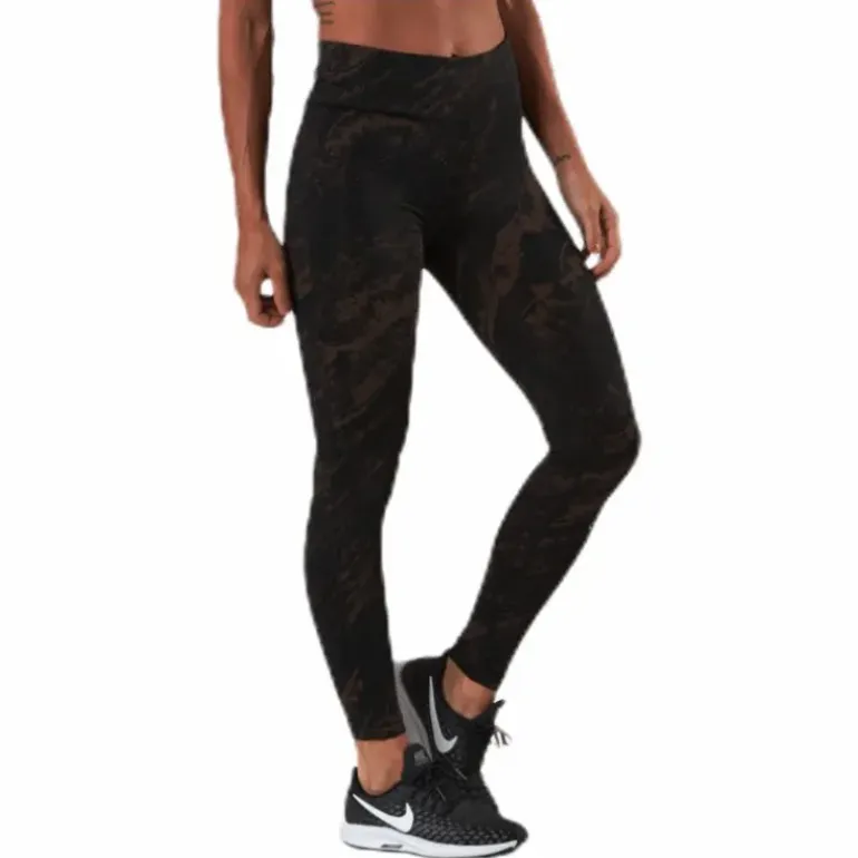Classic Printed 7/8 Tights Brown/Black