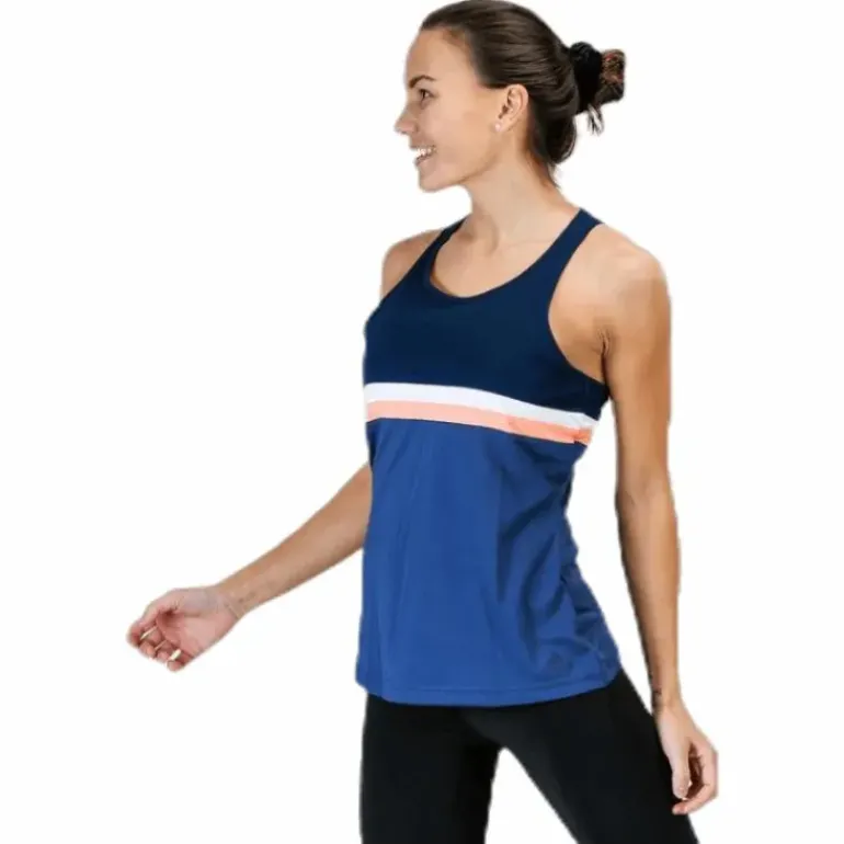 Club Tank W Blue/Orange