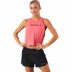 Contender Crop Tank-W Pink