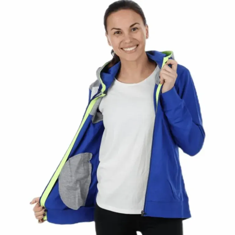 Core 2.0 Hood Jacket W Blue/Grey