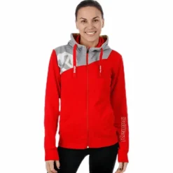 Core 2.0 Hood Jacket W Grey/Red