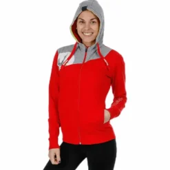 Core 2.0 Hood Jacket W Grey/Red
