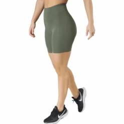 Core Biker Shorts Washed Green