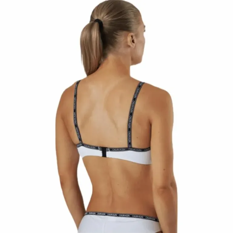 Core Logo Tape Bralette-Rp White