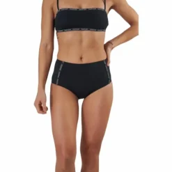 Core Logo Tape High Waist Bikini Brief Black