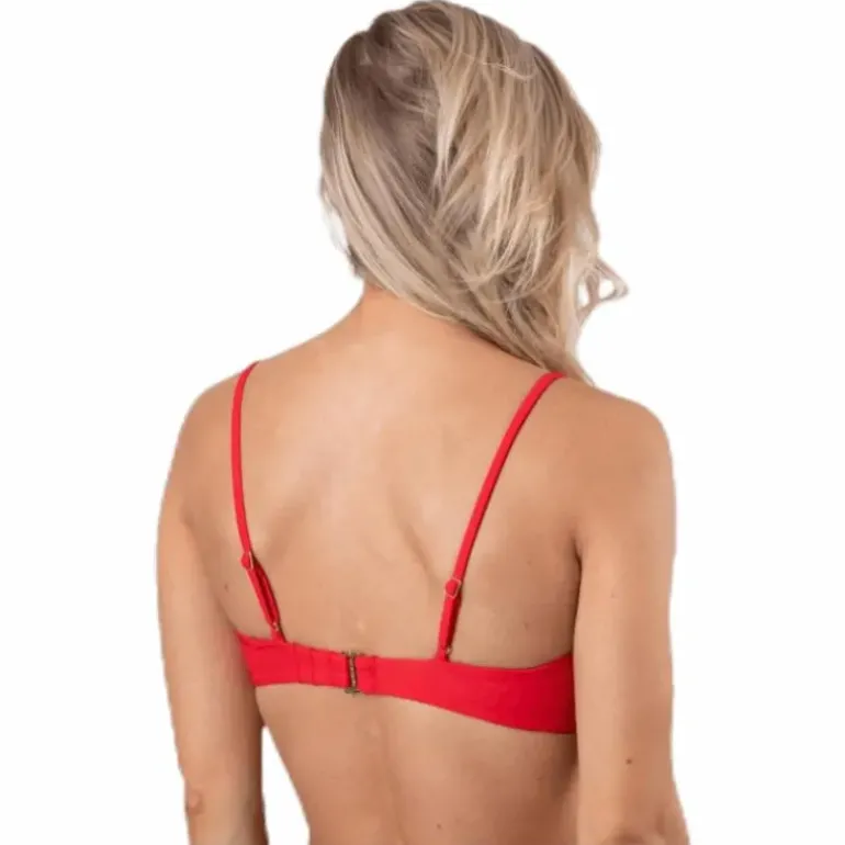 Core Solid Structured Bandeau Red