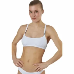 Core Textured Bralette-Rp White
