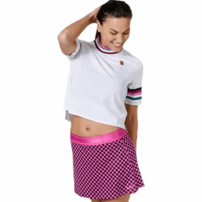 Court Breathe Top Pink/White