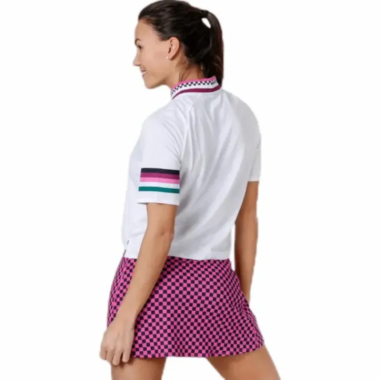 Court Breathe Top Pink/White
