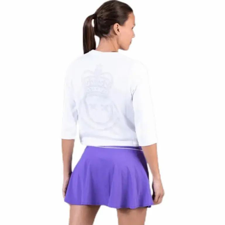 Court Cardigan White/Black
