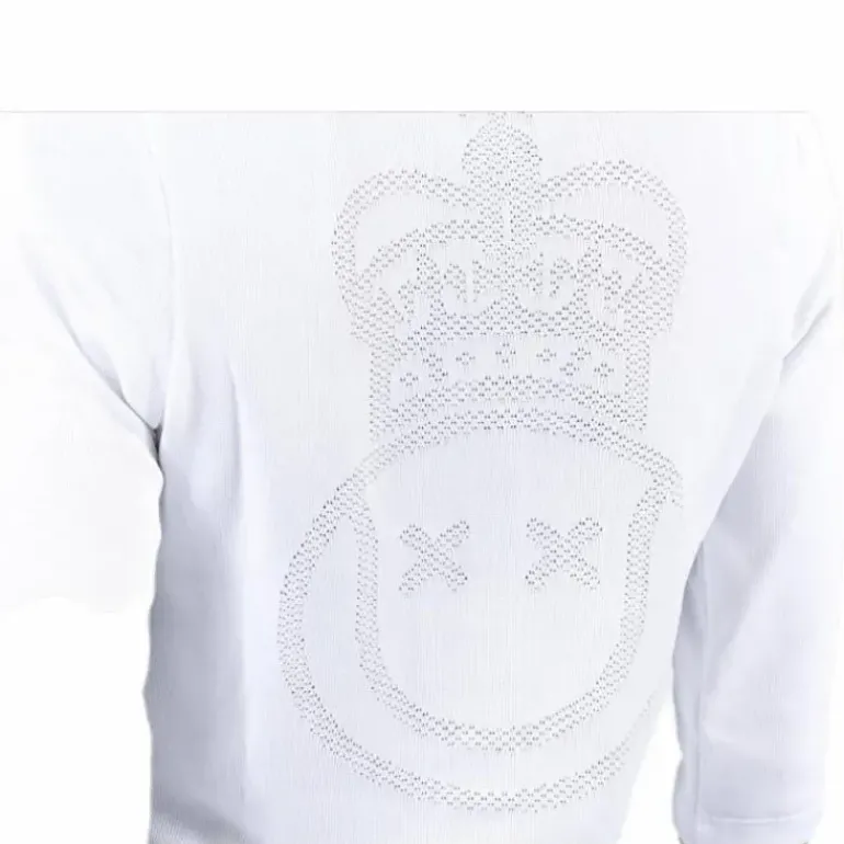Court Cardigan White/Black