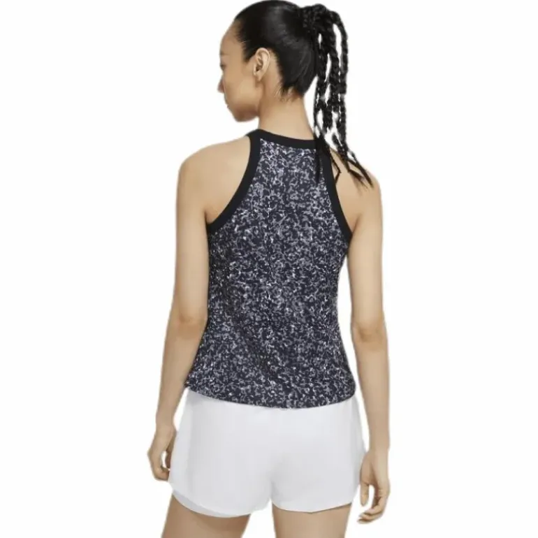 Court Dry Printed Tank White/Black