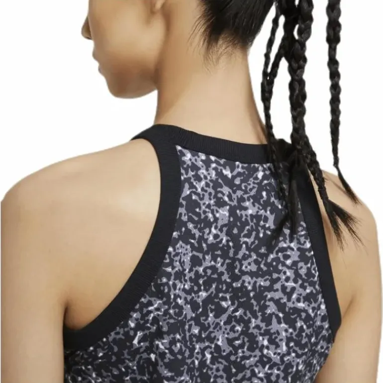 Court Dry Printed Tank White/Black