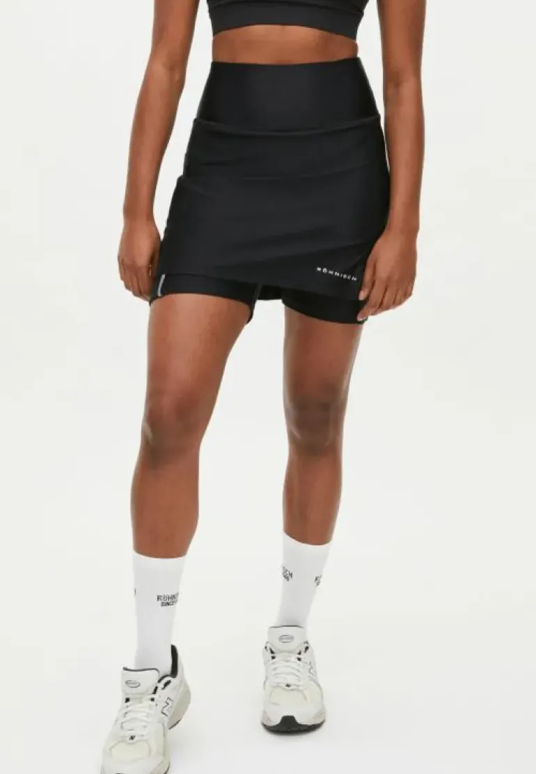 Court Jersey Skort Black