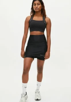 Court Jersey Skort Black