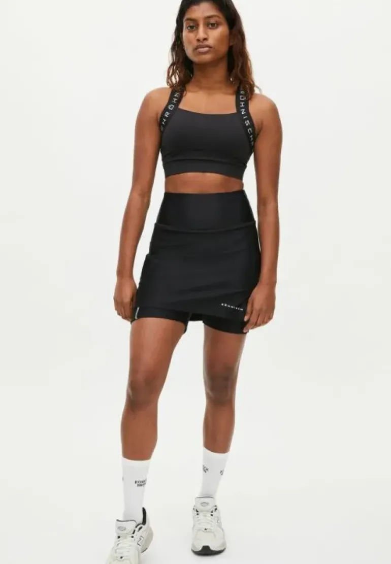 Court Jersey Skort Black