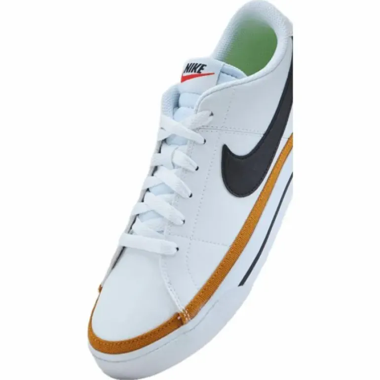 Court Legacy Next Nature Women's Shoes WHITE/BLACK-DESERT OCHRE-TEAM ORANGE