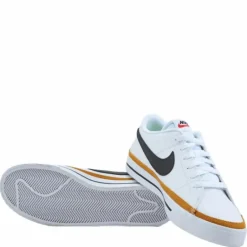 Court Legacy Next Nature Women's Shoes WHITE/BLACK-DESERT OCHRE-TEAM ORANGE