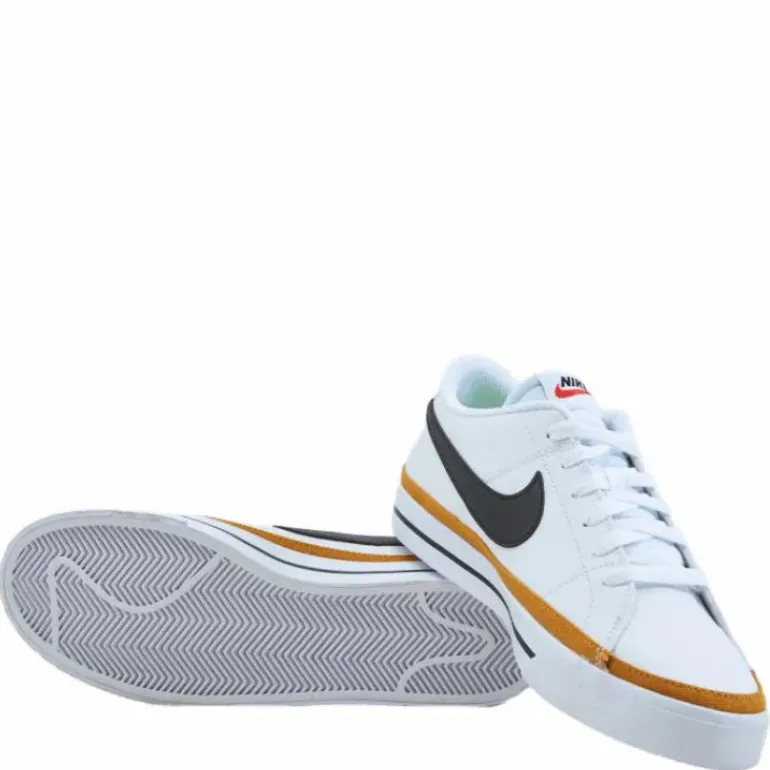 Court Legacy Next Nature Women's Shoes WHITE/BLACK-DESERT OCHRE-TEAM ORANGE