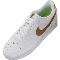 Court Vision Low Next Nature Women's Shoes WHITE/METALLIC GOLD-WHITE